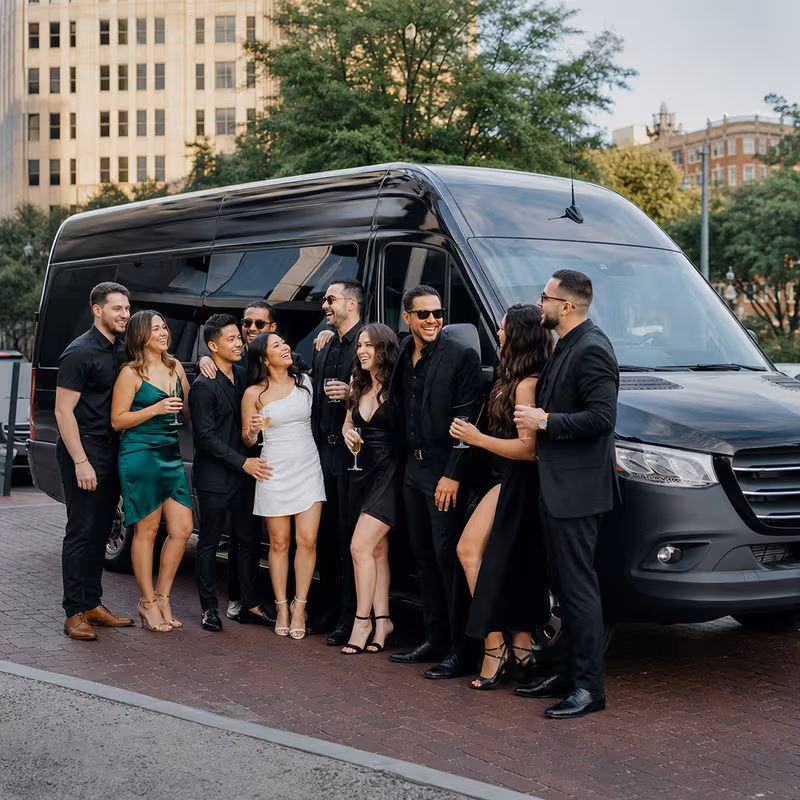 Fort Worth Bachelor & Bachelorette Transportation fleet vehicle