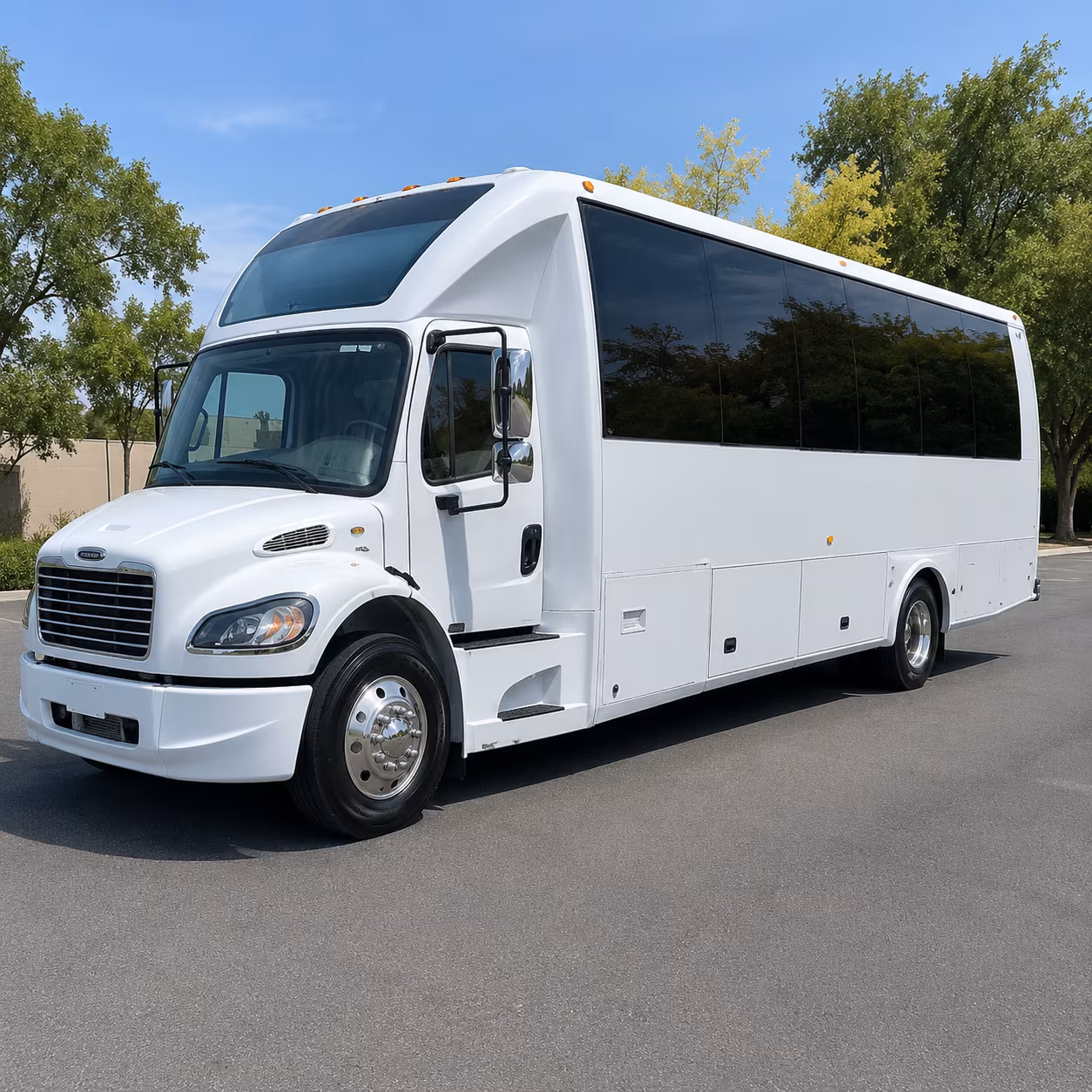 Fort Worth Birthday, Sweet 16, & Quinceañera Transportation party bus exterior