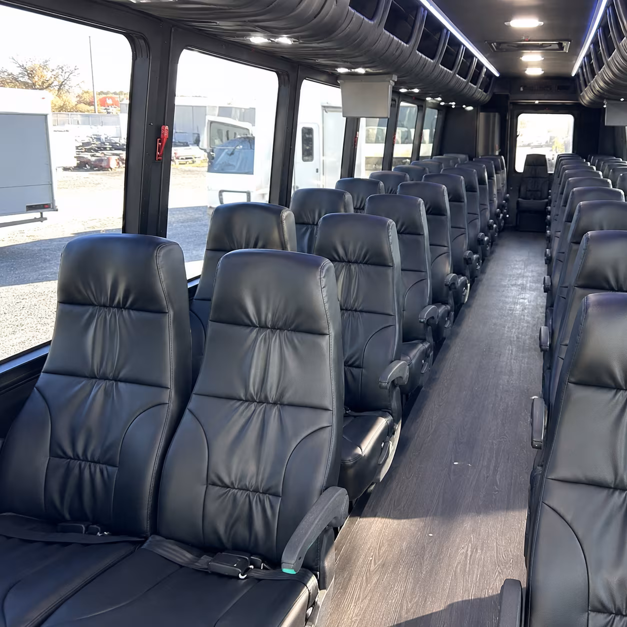 Fort Worth Corporate Transportation party bus interior