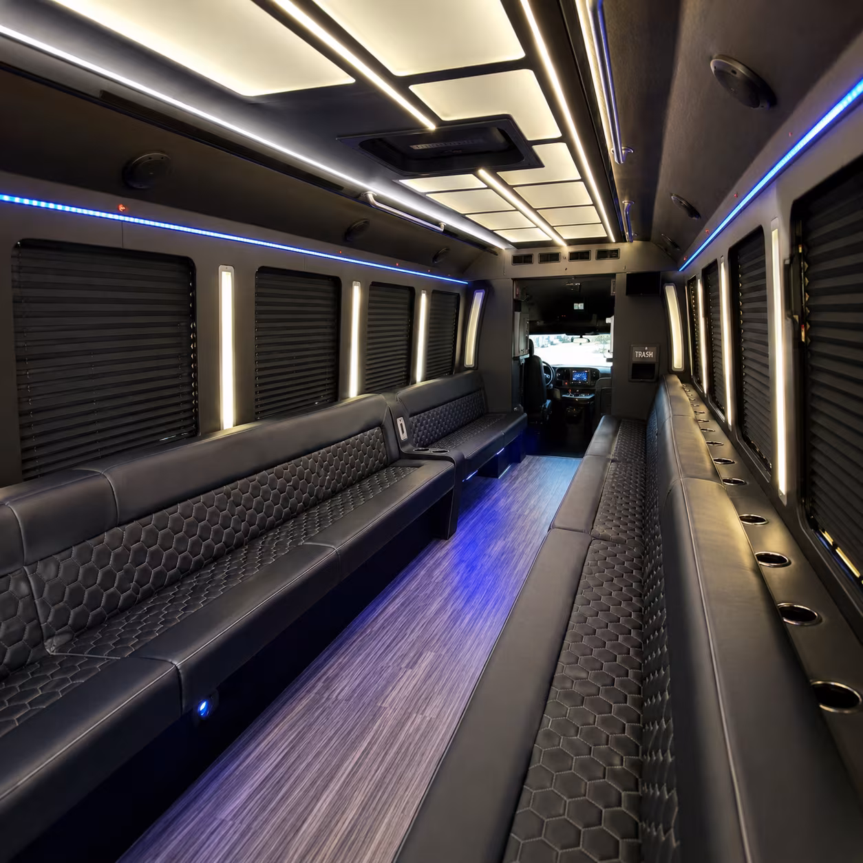 Fort Worth Private Event Transportation party bus exterior