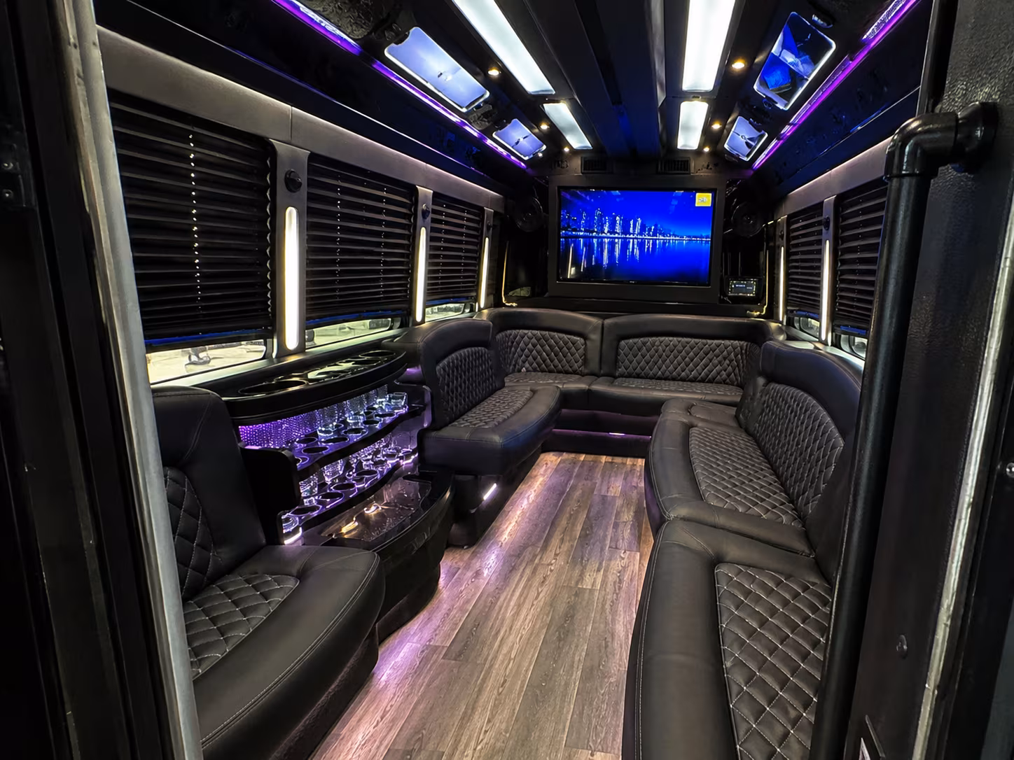 Fort Worth Private Event Transportation party bus exterior
