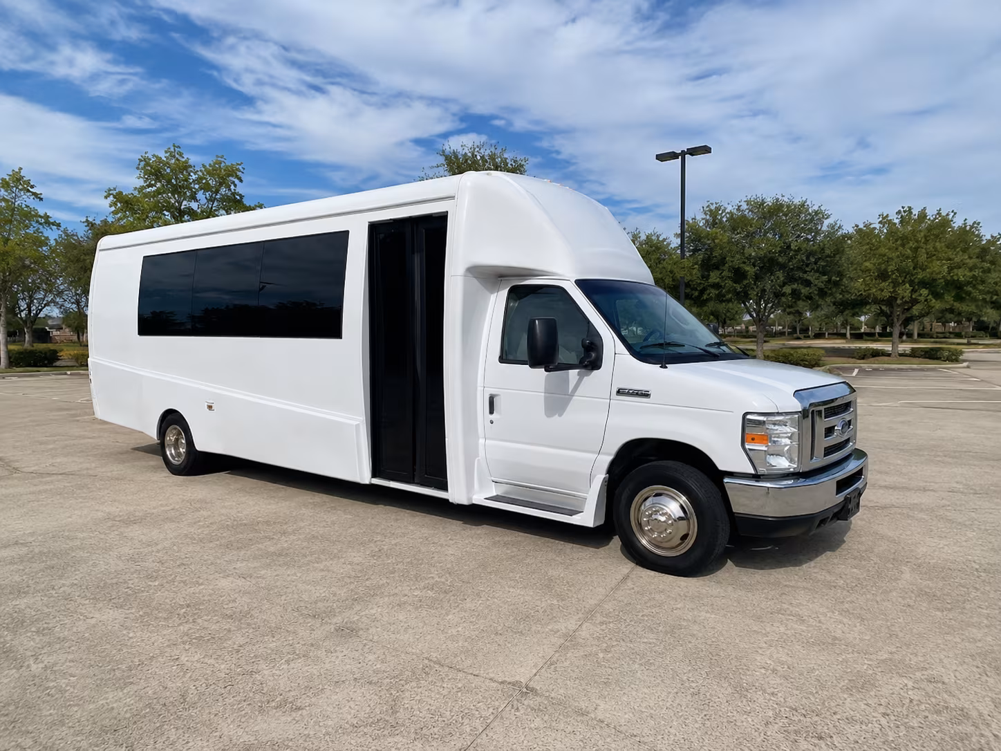 Fort Worth Private Event Transportation party bus exterior