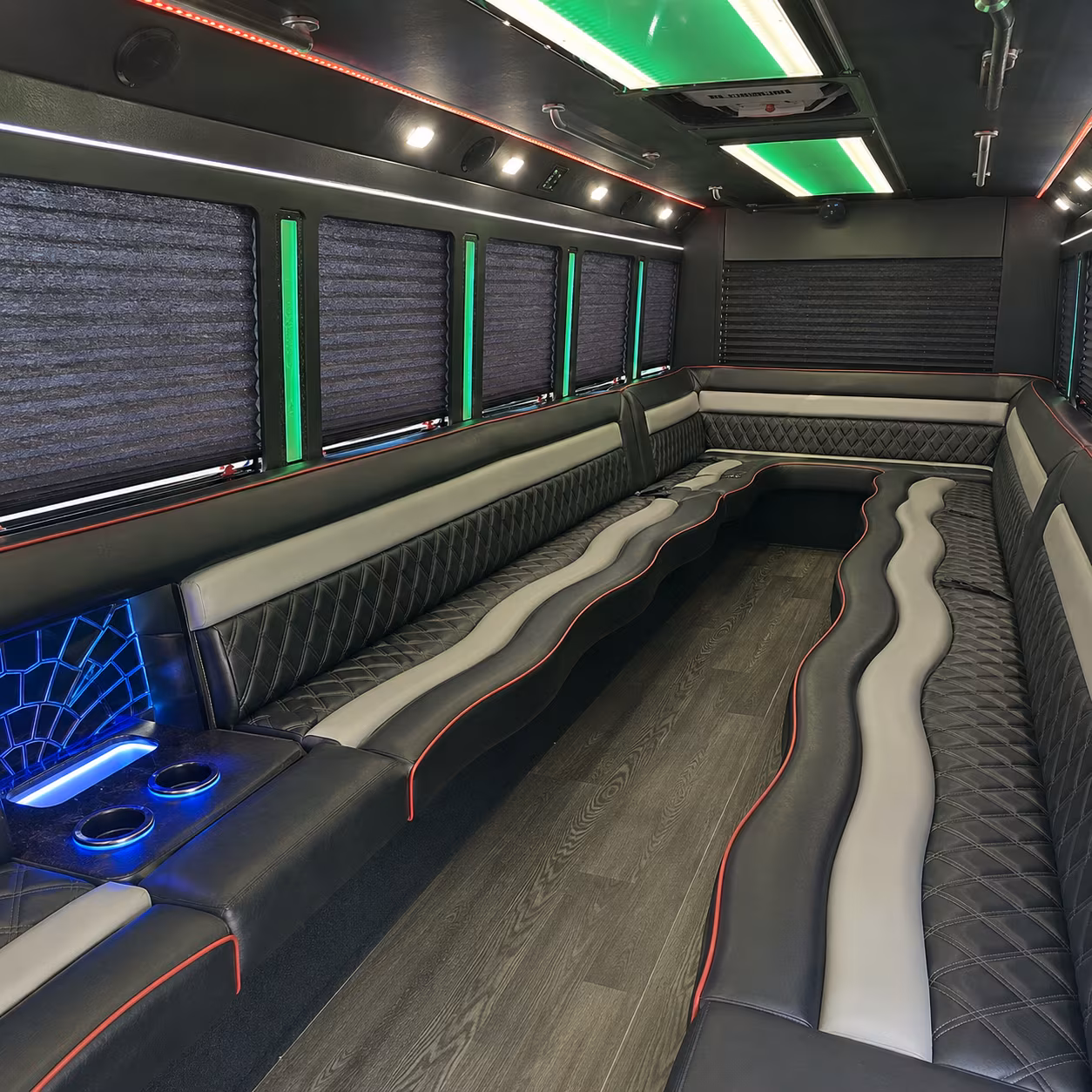 Fort Worth Private Event Transportation onboard seating