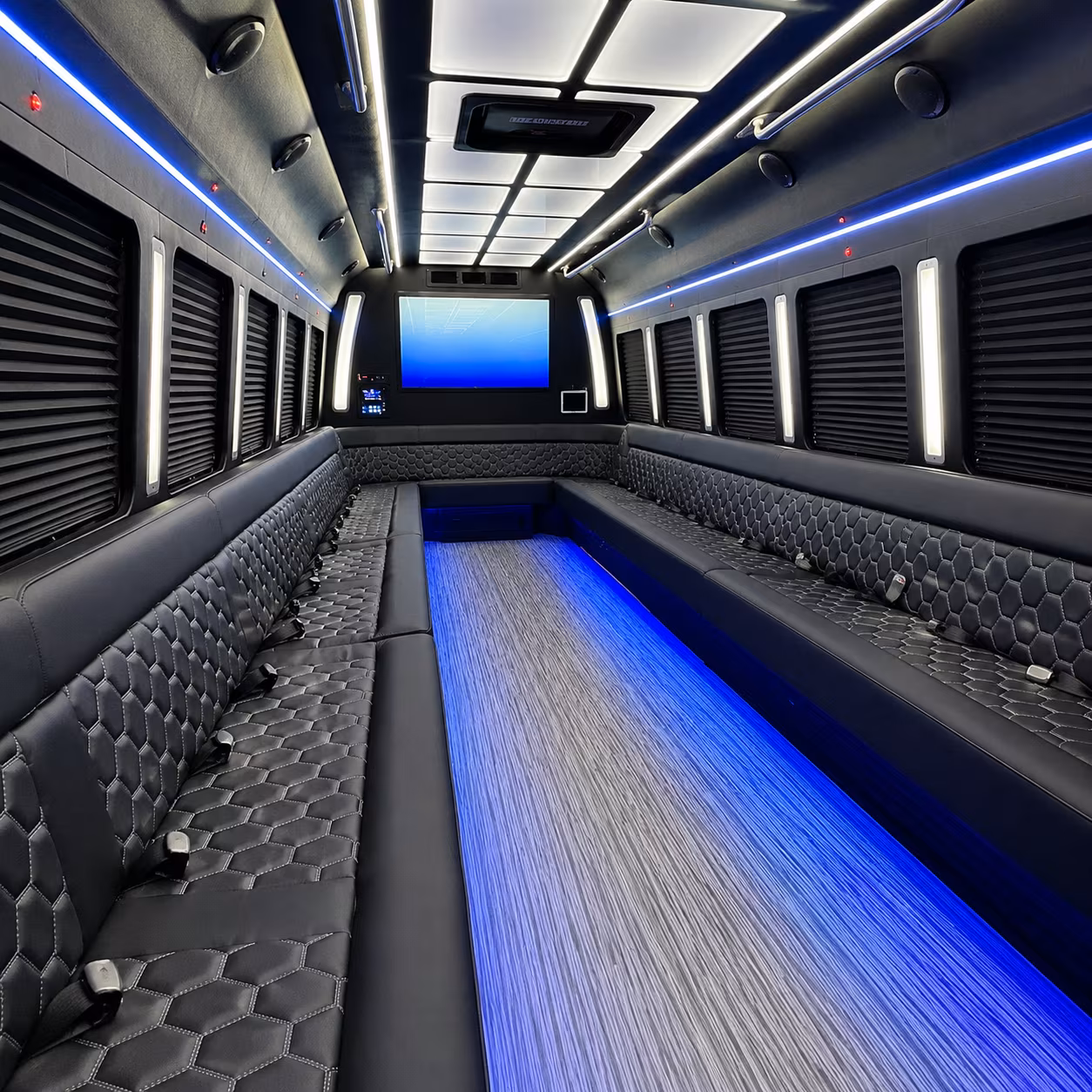 Fort Worth Prom & Homecoming Transportation party bus exterior