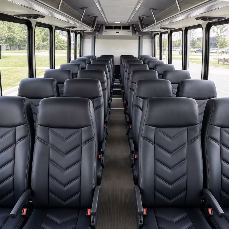 15-35 Passenger Minibus Interior