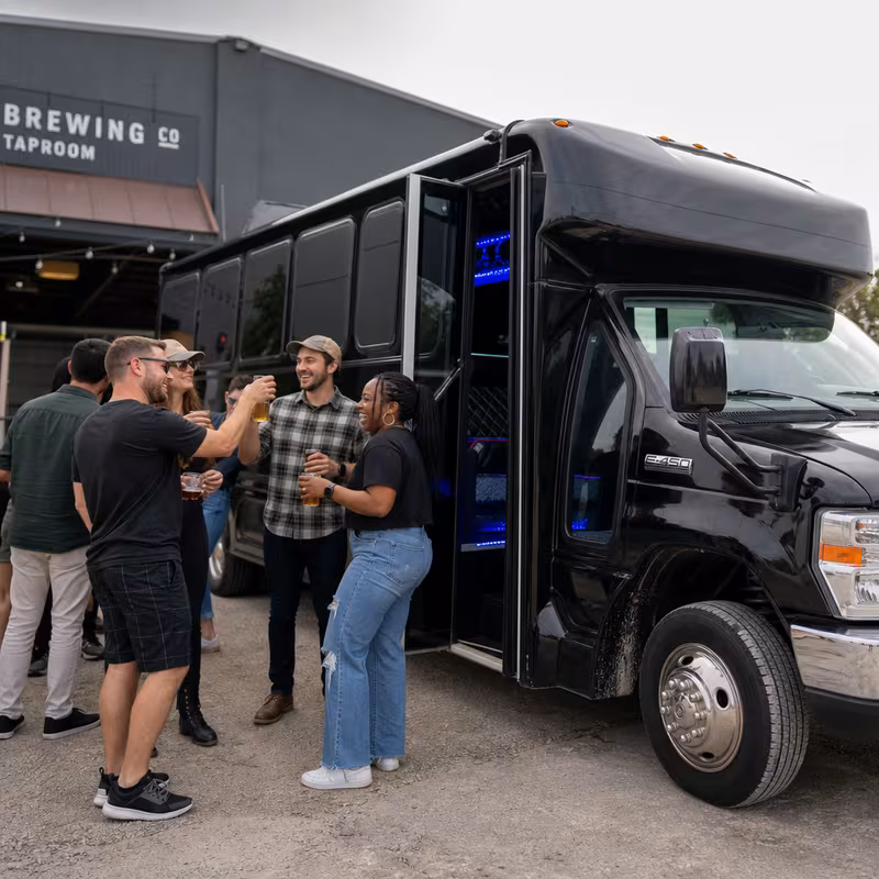 Fort Worth Winery & Brewery Tour Transportation fleet vehicle
