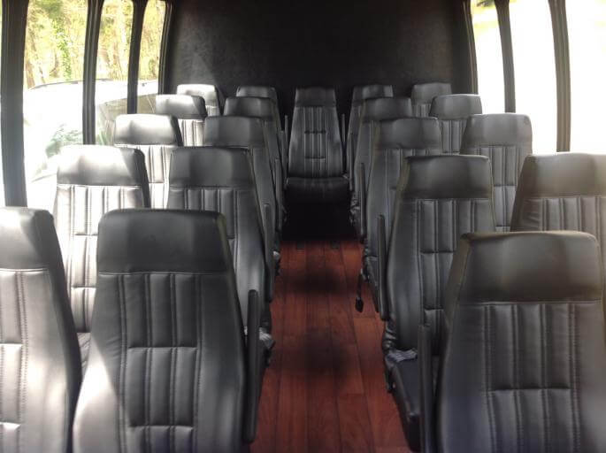Fort Worth 30 Passenger Shuttle Bus Interior