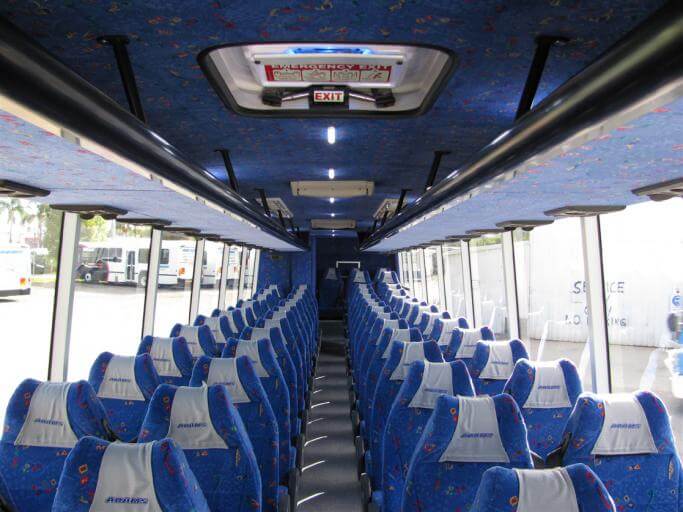Keller 56 Passenger Charter Bus Interior