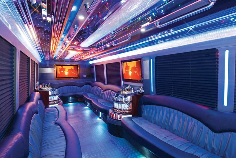 Grapevine 20 Passenger Party Bus Interior