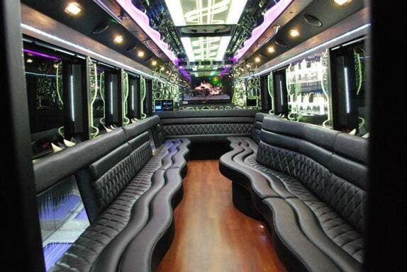 Keller 25 Passenger Limo bus Interior